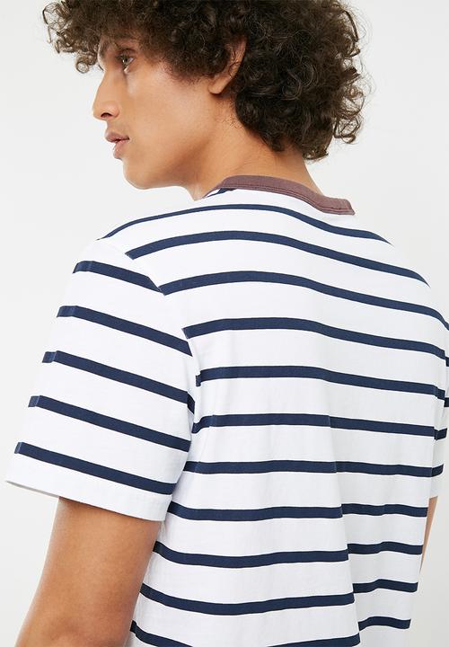 G-STAR - Sartho stripe tee - navy & white
