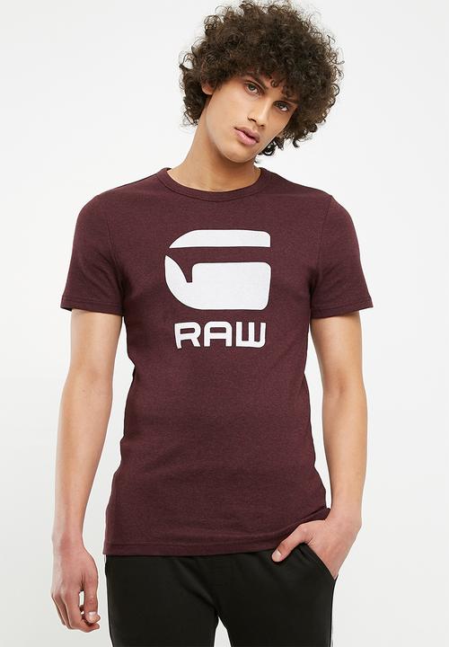 burgundy g star shirt