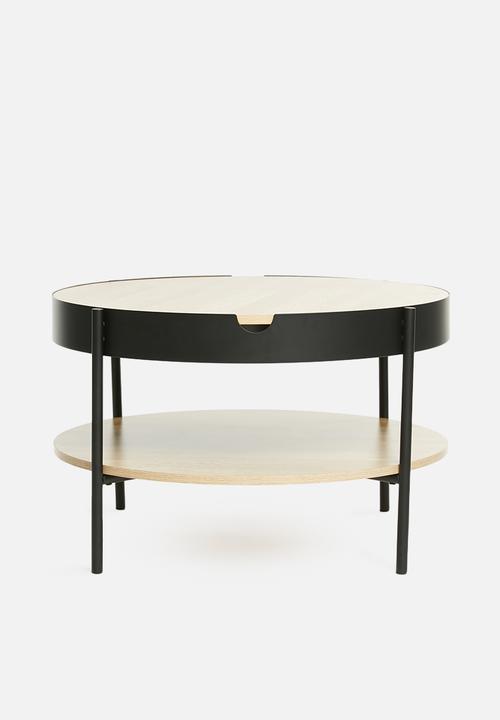 Sixth Floor - Tipton tray coffee table - black