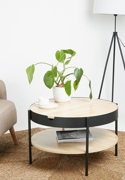 Sixth Floor - Tipton tray coffee table - black