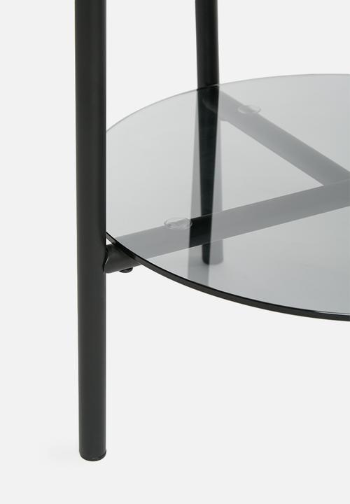Sixth Floor - Tipton tray side table - black 