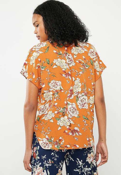 Superbalist - Mandarin collar shell top - multi 