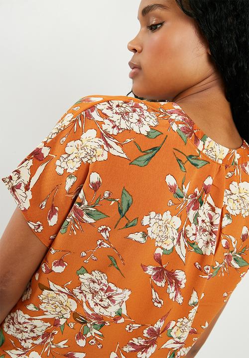 Superbalist - Mandarin collar shell top - multi 