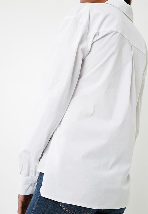 Superbalist - Tie front shirt - white 