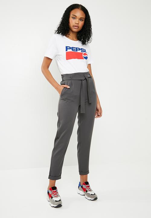 Superbalist - Self tie pants - charcoal 