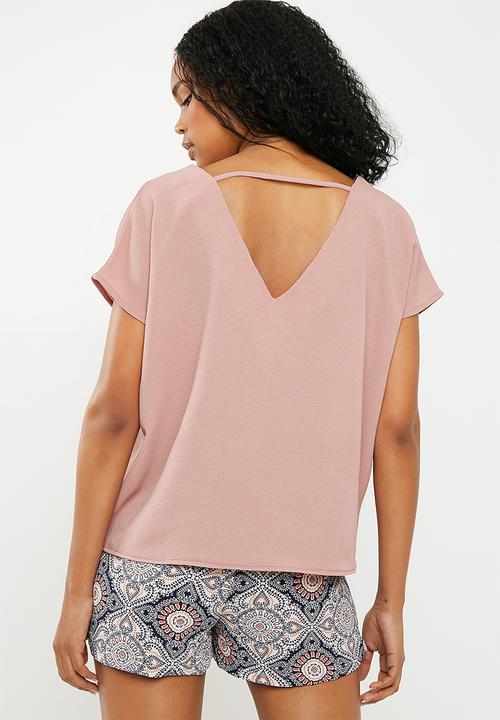 Superbalist - V-neck blouse - dusty pink 