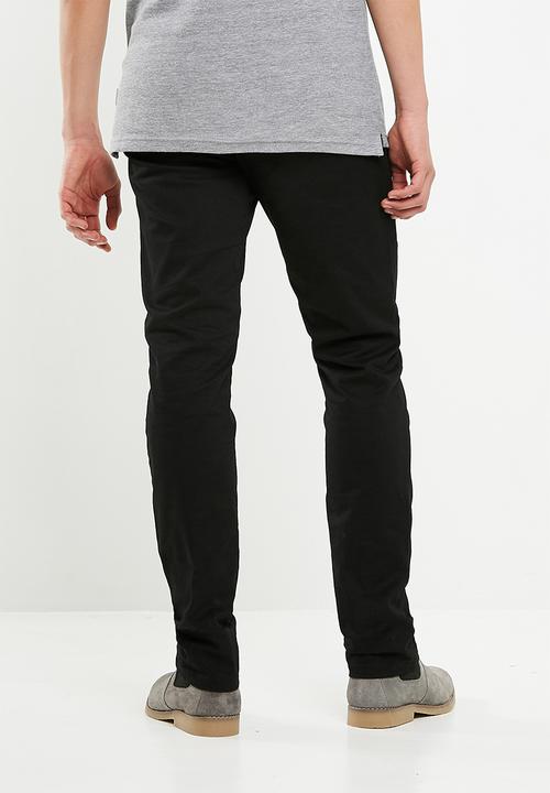 Superbalist - Slim chino - black 