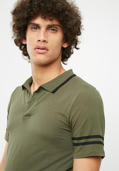 Only & Sons - Palle muscle fit polo - olive 