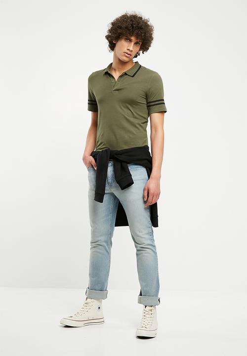 Only & Sons - Palle muscle fit polo - olive 