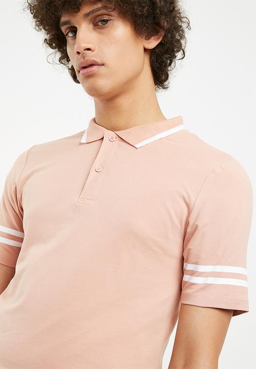 Only & Sons - Palle muscle fit polo - peach 