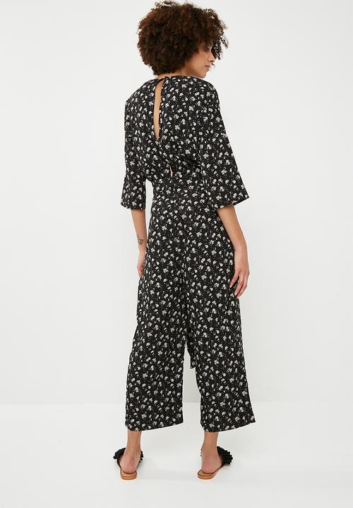 Vero Moda - Minna jumpsuit - black & taupe