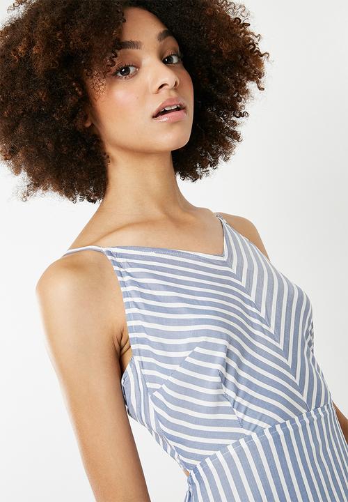 ONLY - Sailor midi dress - blue & white
