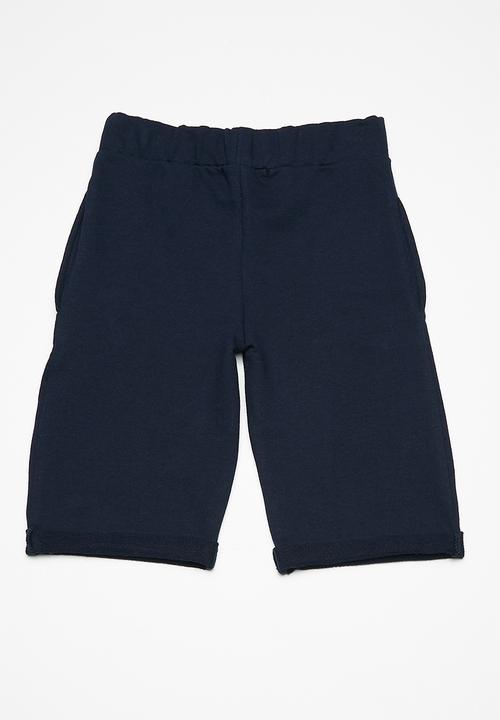 Superbalist - Kids boys roll up jogger shorts - navy
