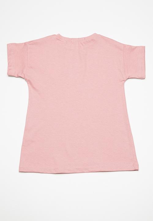 Superbalist - Kids girls embroidered frill top - pink 