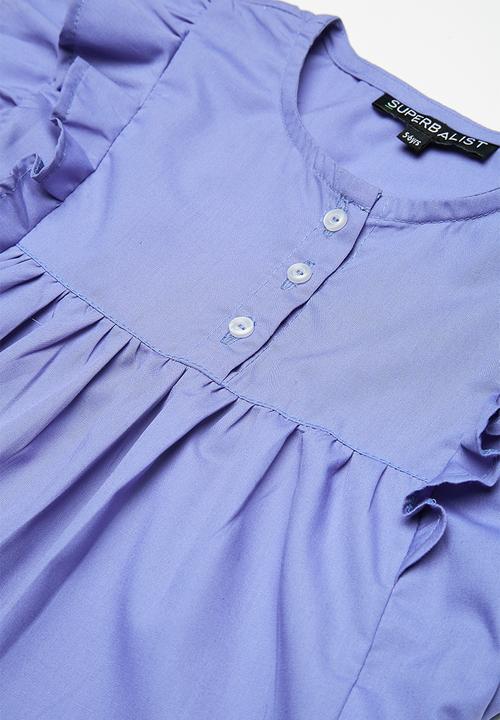 Superbalist - Butterfly sleeve blouse - blue