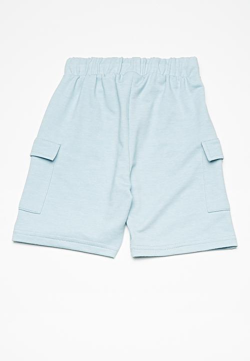 basicthread - Draw cord utility shorts -  blue