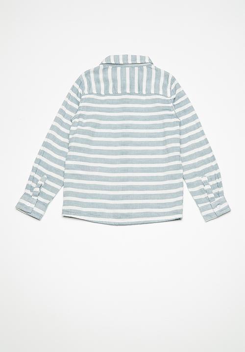 Name It - Galasse long sleeve shirt -  blue & white 