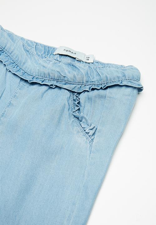 Name It - Cherry bloomer long pants - blue