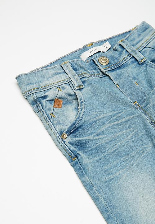 Name It - Theo regular denim pants - blue 