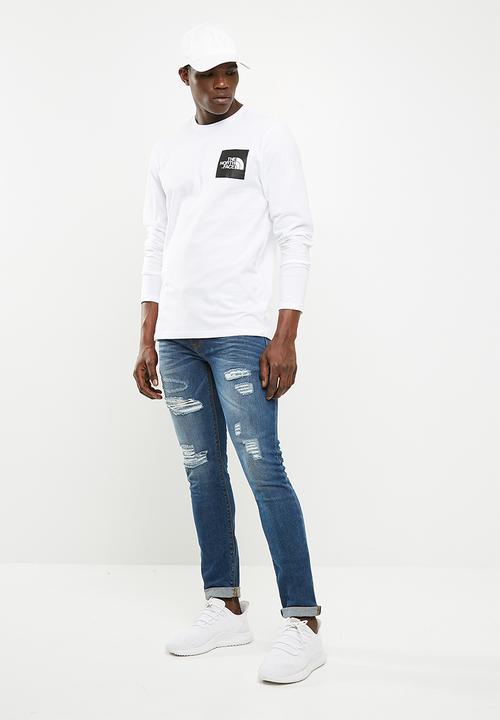 The North Face - Long sleeve fine tee - white