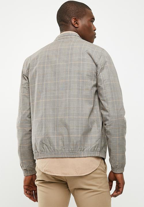 New Look - Check harrington - grey & beige 