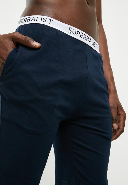 Superbalist - Knit lounge short 2 pack - navy & maroon