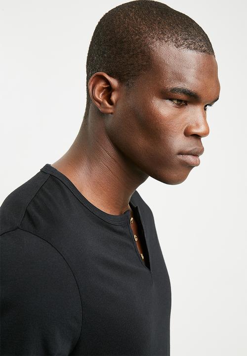 Superbalist - Short sleeve henley tee - 2 pack