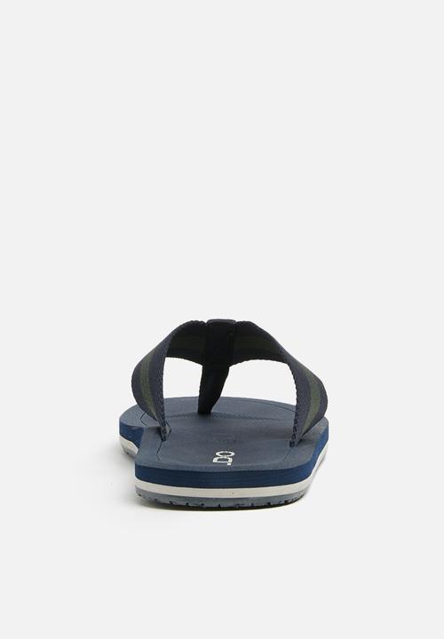 ALDO - Paywen flip flops - navy & green