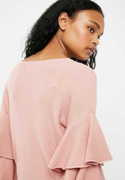 New Look - Long sleeve tier knit - pink 