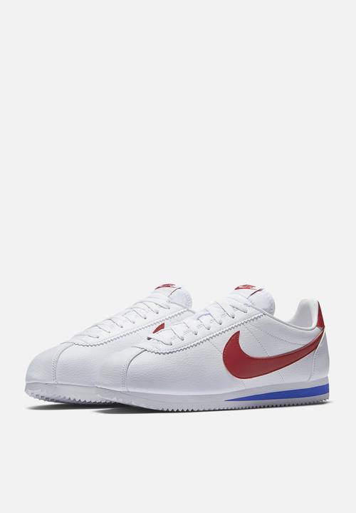 Nike - Nike Classic Cortez Leather - White / Varsity Red / Royal