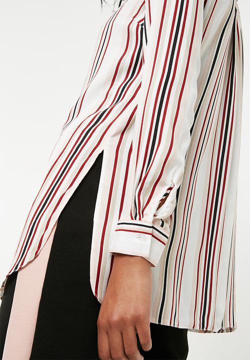 New Look - Otto stripe tie front shirt - multi 