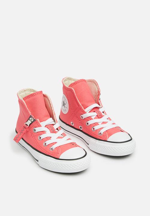 Converse - Chuck Taylor All Star Pull-Zip Hi - punch coral/cool grey/white