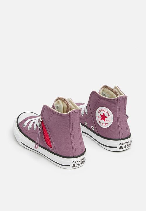 Converse - Chuck Taylor All Star Pull-Zip Hi - violet dust/pink pop/white
