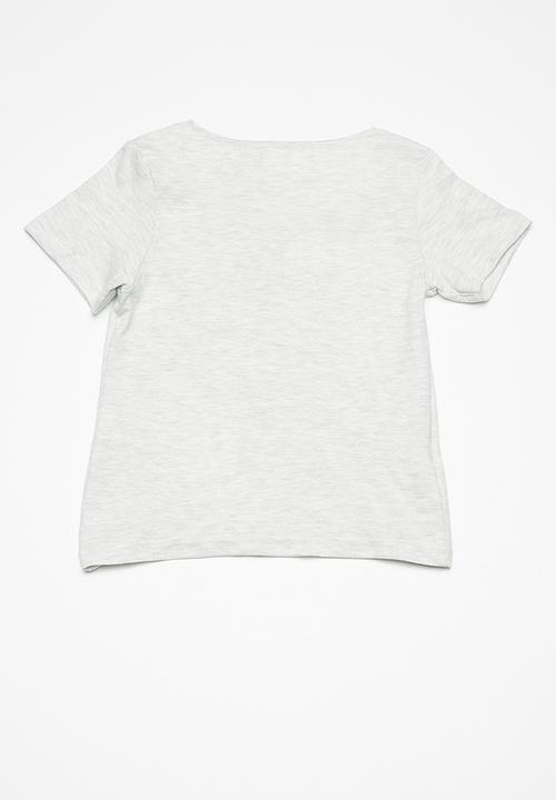 MINOTI - Kids boys whatever T-shirt - grey 