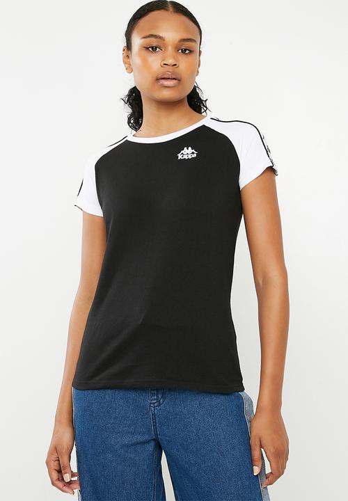 KAPPA - Authentic T-shirt - black & white