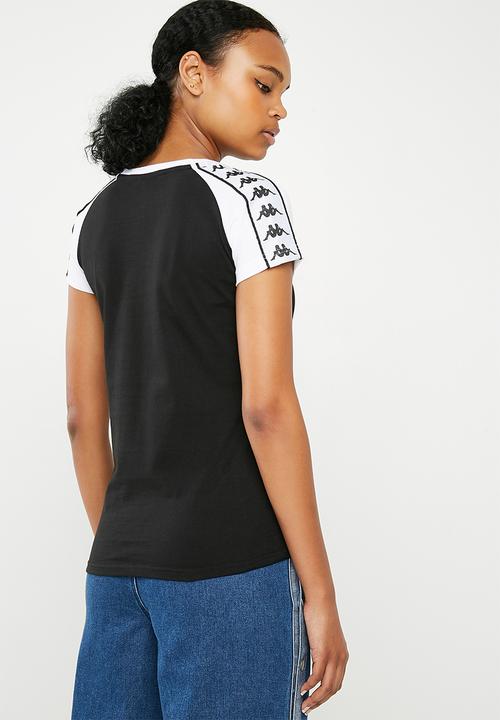 KAPPA - Authentic T-shirt - black & white