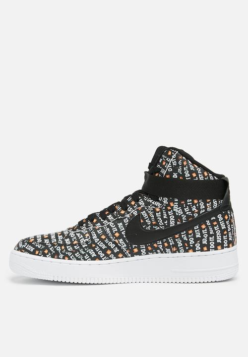 Nike - Air Force 1 High LX - black - white - total Orange