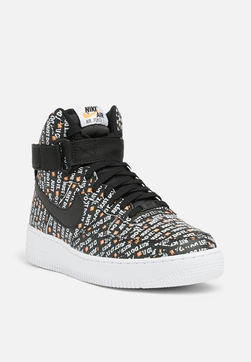 Nike - Air Force 1 High LX - black - white - total Orange