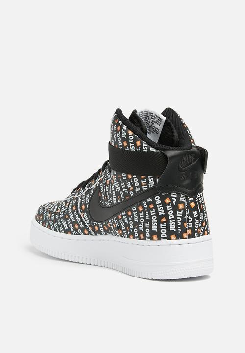 Nike - Air Force 1 High LX - black - white - total Orange