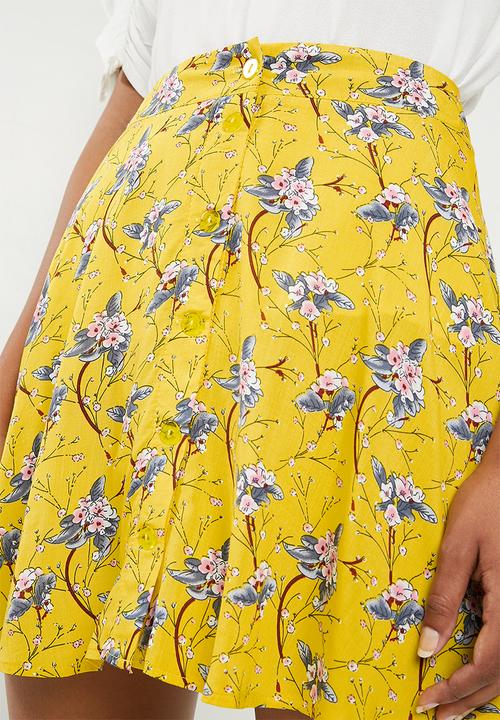 Superbalist - Mini skater skirt - yellow 