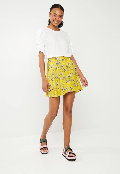 Superbalist - Mini skater skirt - yellow 