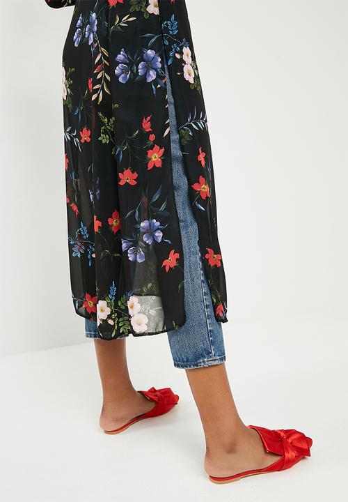 Superbalist - Slit detail maxi blouse - black 