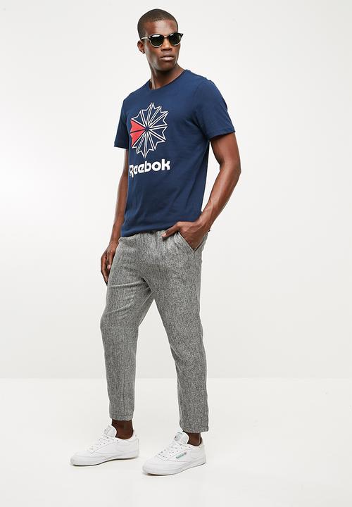 Reebok Classic - Foundation graphic tee - navy