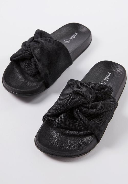 Cotton On - Wild slide - black