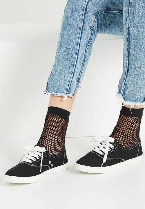 Cotton On - Juno plimsoll - black