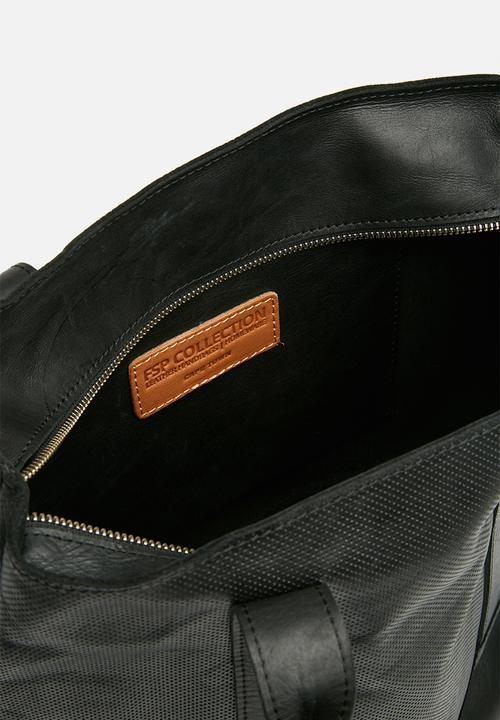 FSP Collection - Travel tote leather - black