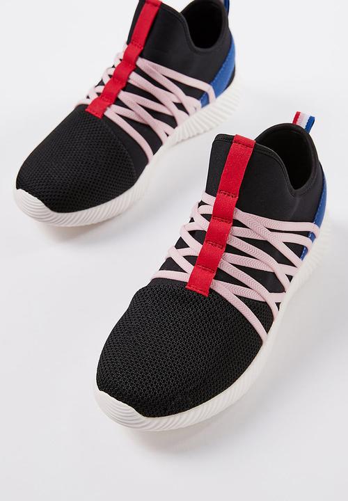 Cotton On - Faith sock trainer - black & pink