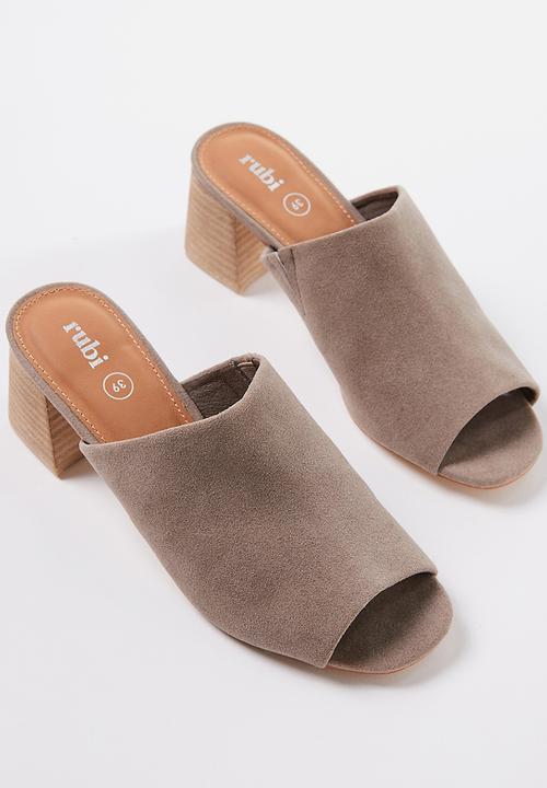 Cotton On - Madrid mule heel - taupe micro