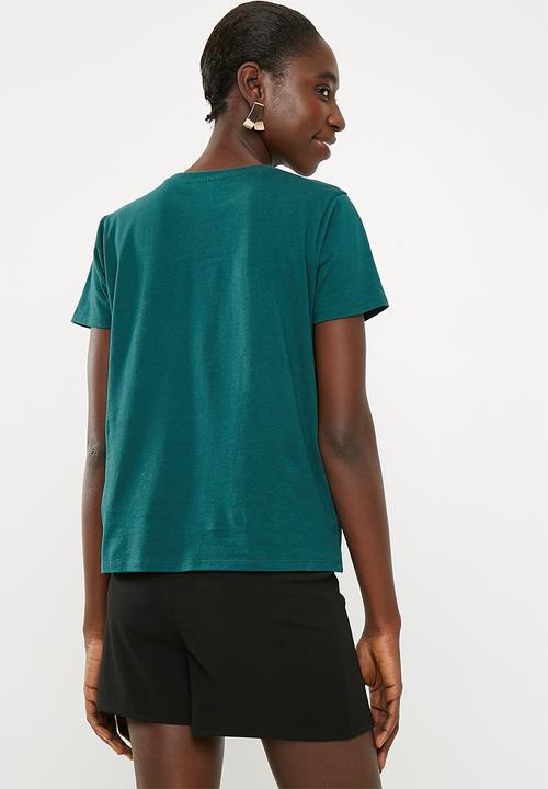 Superbalist - Crew neck 2 pack tee - white & green