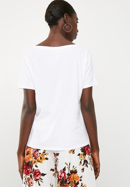 Superbalist - Boyfriend tee 2 pack - white & tan 